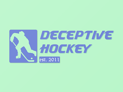 Logo for Deceptive Hockey IG design hockey instagram logo