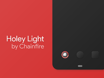 Holey Light by Chainfire chainfire iconography material material design mockup