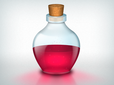 Secret Potion Bottle bottle cork glass liquid perfume poison potion