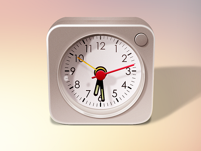 Little Clock alarm clock hour icon time vector