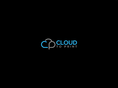 Cloud Point /CP Typography Logo app logo blockchain creative logo creative logo design graphic design logo design minimalist logo design t shirt design typography unique logo