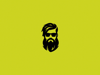 Beard Logo Icon for barbar shop