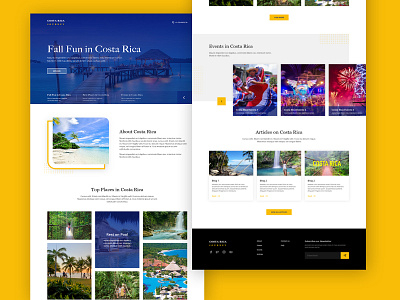 Costa Rica Journey @daily ui @dailyui @design app design branding design desktop journey landing page travel ui ux
