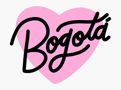 Bogota bogota bogotalove capital colombia elsma heart lettering lovebogota pink