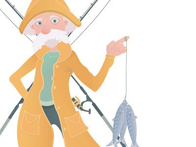 Fisherman fisherman illustration