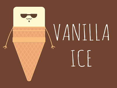 Vanilla Ice Cream ice cream illustration vanilla ice cream