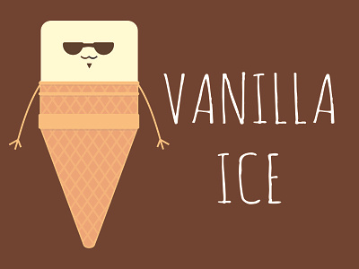 Vanilla Ice Cream ice cream illustration vanilla ice cream