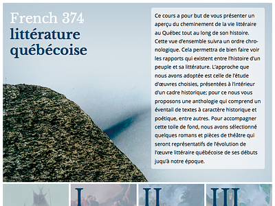 French 374 Menu athabasca university course french libre baskerville moodle webfonts