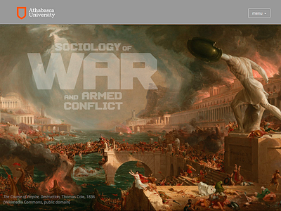 Sociology of War athabasca university course responsive sociology