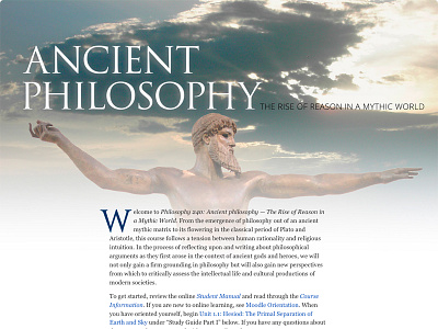 Philosophy 240 - Ancient Philosopy athabasca university course moodle responsive trajan typography