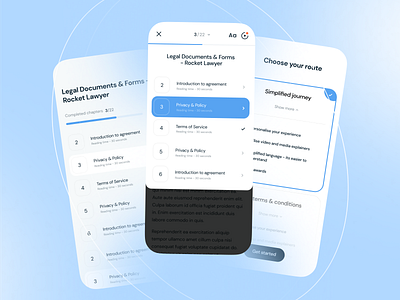 Amplifi - Responsive App ai app application artificial intelligence branding chapter document etheric fintech form ios legal mobile onboarding simplicity simplify thrc ui ux web