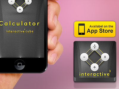 iCalclator iOS App app calculation cube design interactive ios