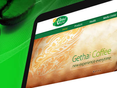 Gethai Webdesign coffee food webdesign