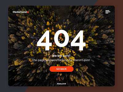 #DailyUI #008 | 404 Page 008 404 daily design page ui