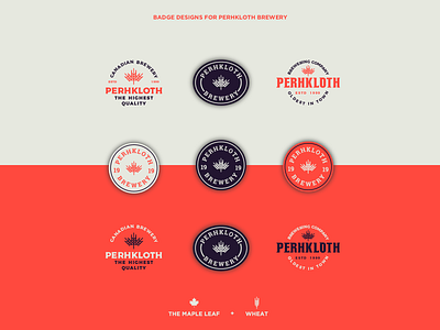 Perhkloth brewery branding. badge design badges branding exploration freelance logo logo design branding logodesign logos stickers typography vector