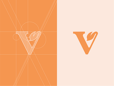 V + leaf logo. branding identity leaf leaf logo logo logodesigner minimalist logo plant smart logo v v letter v logo vegan