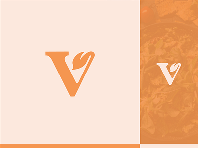 Brand & Identity design for Healthy Food Vegan. branding branding design color identity leaf logo logodesigner plant smart logo v v logo vegan