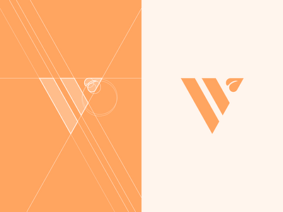 V + leaf logo grids. branding colors grid layout identity leaf logo minimalistic logo restaurant smart logo v logo vegan