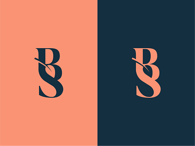 Bubble b letter branding chef logo color leaf leaf logo logodesign negative space negative space logo s letter smart logo