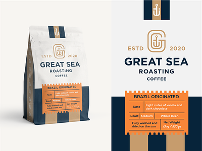 Coffee packaging design.