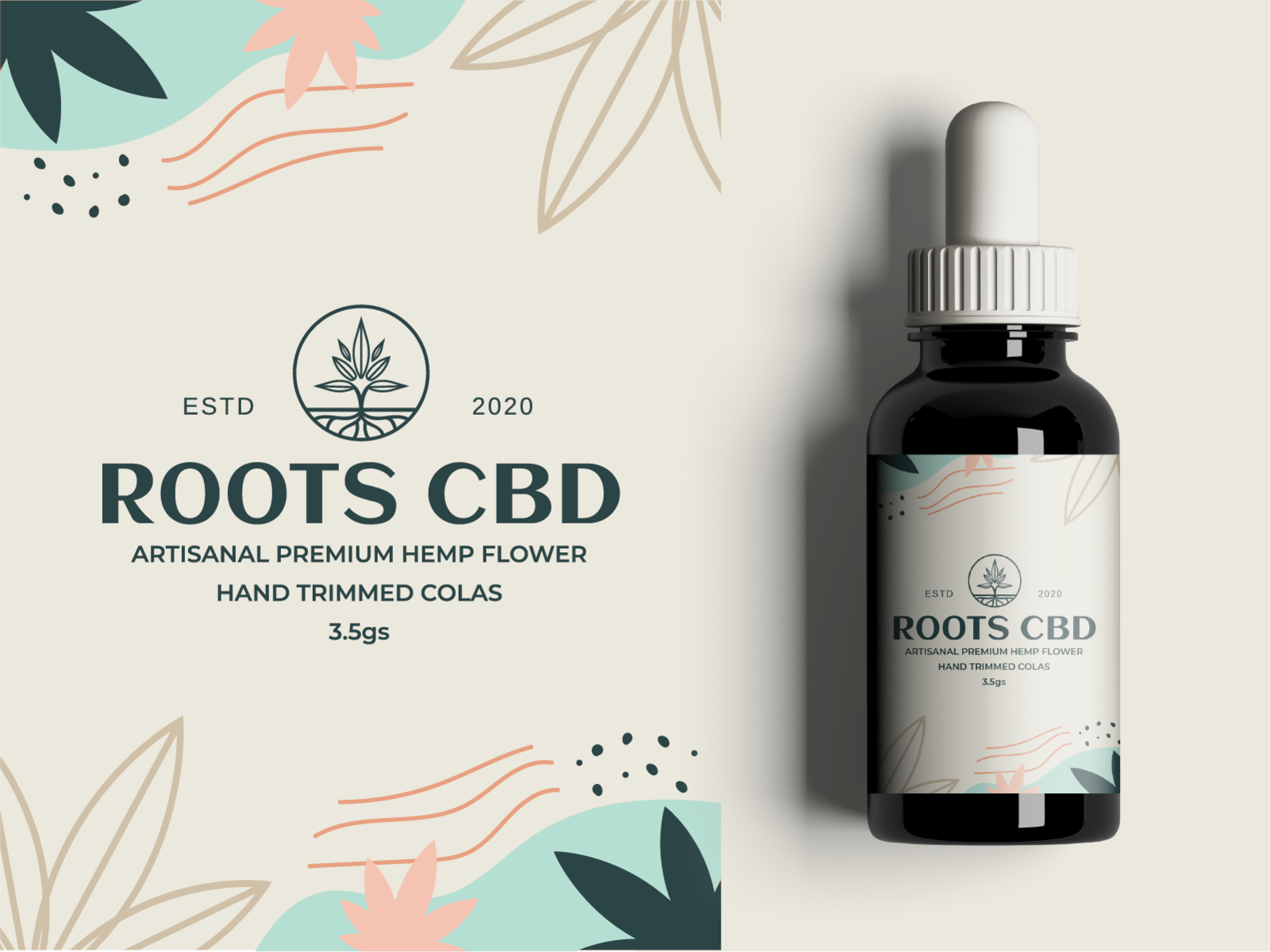Roots CBD packaging by Emir Kudic on Dribbble