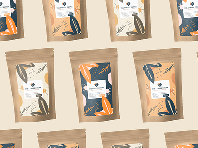 Coffee Bag design bag coffee coffee beans coffee packing illustration label logo natural packaging