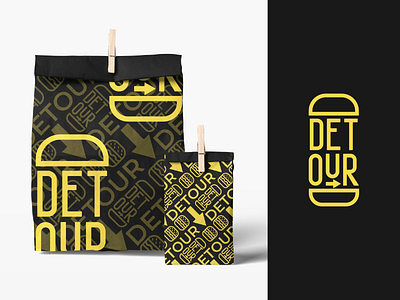 Detour - fast food restaurant branding