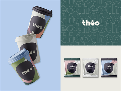 Theo - Tea Packaging & Branding Design beverage branding coffee color drink liquid logo logodesigner packaging pattern tea tea bag tea packaging