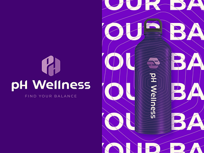 Wellness Centre Branding Design balance branding fitness gym health hexagon logo logo design symbol wellness