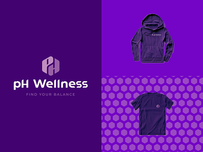 Brand & Identity for ph Wellness balance branding color fitness gym hexagon logo logodesigner smart logo symbol wellness