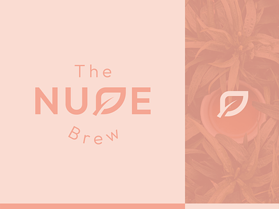 The Nude Brew - Tea Brand Identity beverage branding color drink food and beverage label leaf logo logodesigner tea tea logo