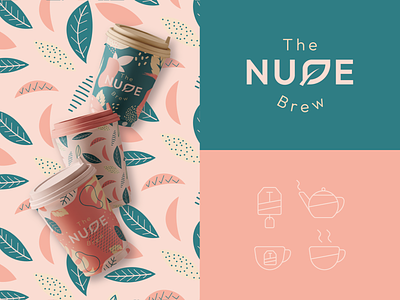 Tea Branding Design beverage branding coffee color drink icons label leaf logo logodesigner pattern tea tea branding