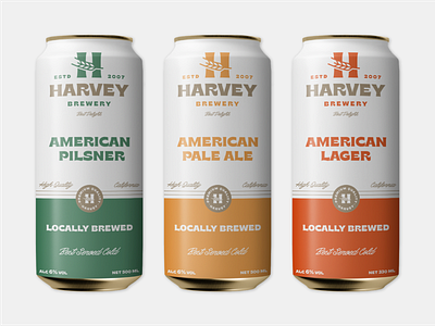 Harvey Brewery Beer Packaging beer beer branding beer can beer can design beer packaging beverage branding brewery design label logo logodesigner packaging