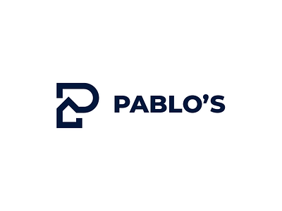 Pablo's - Logo design. branding branding design house logo identity logo logodesigner mark symbol icon minimalist logo monogram design p letter p logo real estate logo smart logo