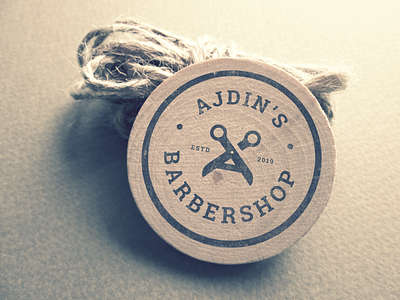 Barbershop mockup badges. a letter badgedesign barber barbershop logo identity logo mark symbol icon scissors vintage badge