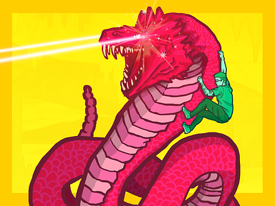 Sssssnakes! illustration laser serpent snake