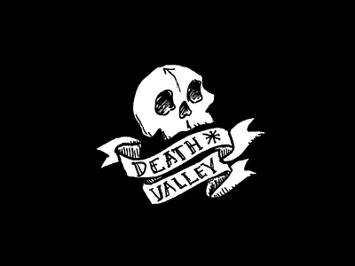 Death Valley Skull 2 death valley drawing illustration pencil shirt design skeleton skull