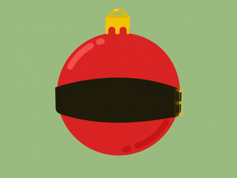 Christmas Ball animation 2d illustration vector