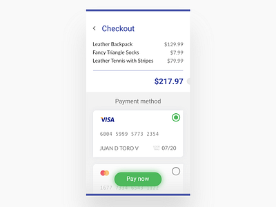 Daily UI #002 — Checkout challenge checkout credit card daily dailyui ui ui challenge ux