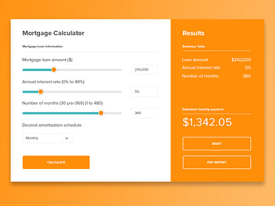 Daily UI Challenge: Mortgage Calculator