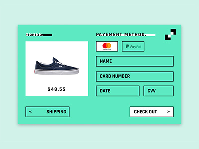 Checkout Credit Card - Daily UI dailyui day002 design