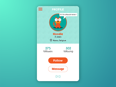 User Profile - Daily Ui Challenge #006