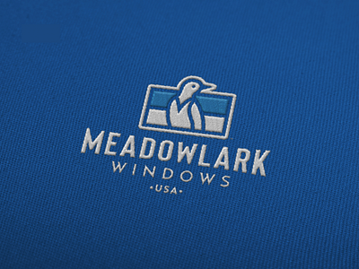 Meadowlark Windows Logo bird brand identity branding brian white identity design logo logo design logo designs logodesign logotype vector