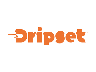 Dripset apparel brand branding identity identity design logo logo design logos logotype orange