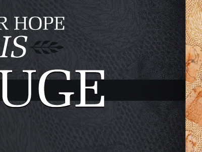Hope is Huge photoshop powerpoint slide text texture typography