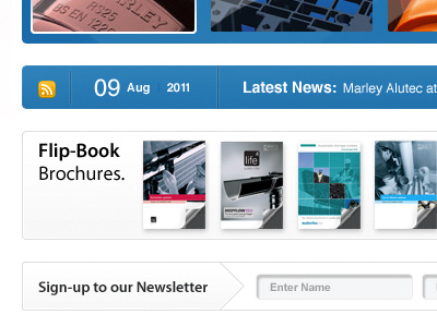 Flipbook 960gs news feed newsletter photoshop user experience user interface web design