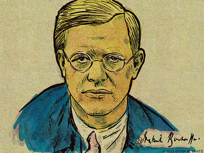 Dietrich Bonhoeffer digital editorial illustration illustration illustration art illustration digital procreate