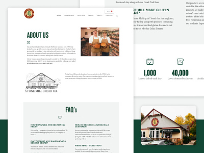 About Stone Mill Bread branding design graphic design icons typography ui ui design web web design website website design