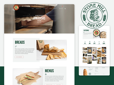 Stone Mill Bread branding brian white elementor restaurant typography ui ui design web web design website website design wordpress