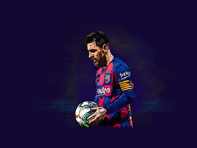 Messi spot brian white design editorial ill illustration illustrations messi soccer sports spot illustration